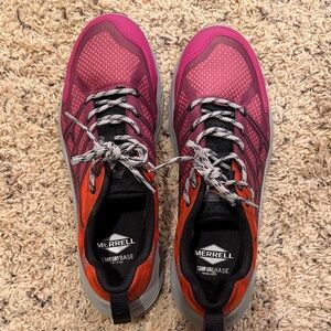 Merrell Women's Vibrant Pink and Orange Athletic Shoes